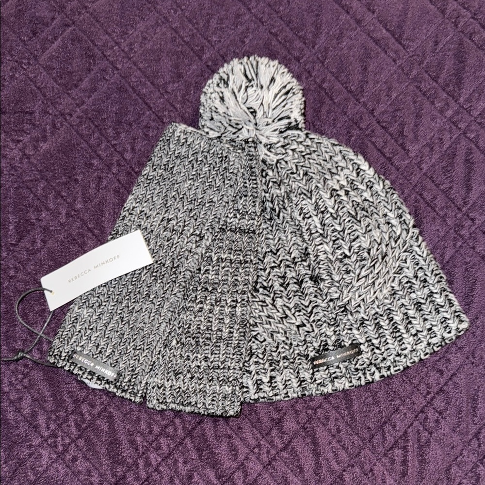 Rebecca Minkoff Knit Beanie and Arm Warmer Set
